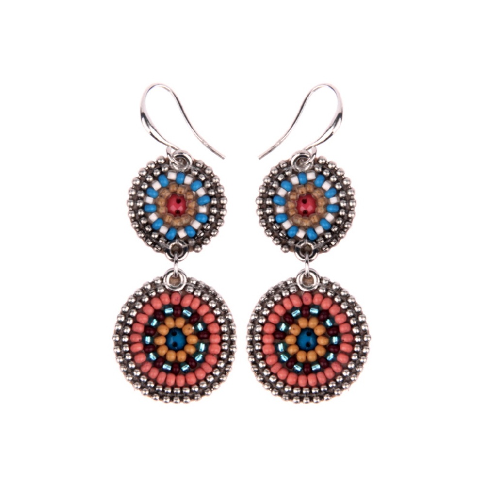 Erik & Mike Soan Small 2 Circle Earrings in Mohave